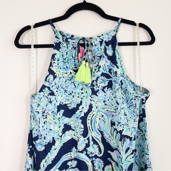 Lilly Pulitzer Margot Blue High Tide Scuba Swing Dress - Picture 7 of 11